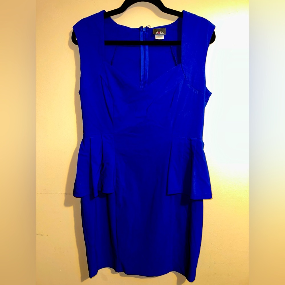 Royal Blue Dress—Perfect for love handles